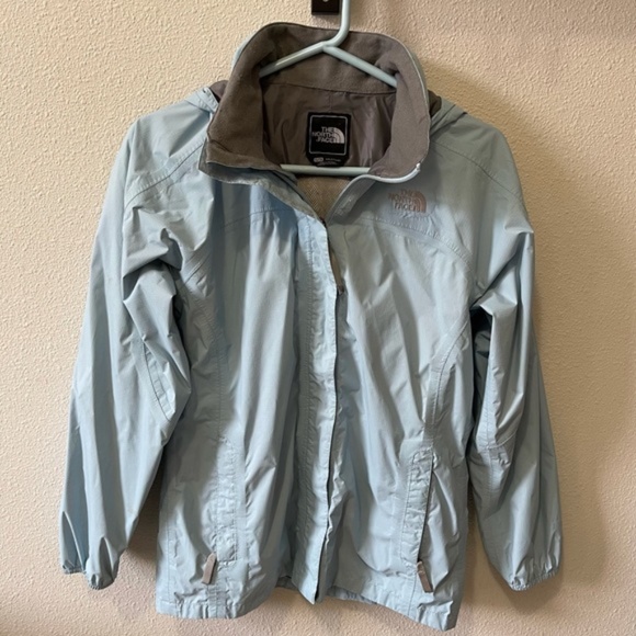 North Face Hyvent Rain Jacket - Blue - Girl’s XL - Picture 1 of 7
